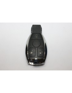 Carcasa Mercedes 3 Botones Cromada Insertable, (Espadín...